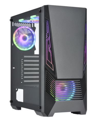 Case, GOLDEN TIGER, Supported motherboard form factors ATX/micro ATX, Black, Midi Tower, Buffalo M730i, BUFFALOM730I