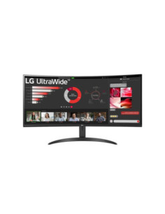 LCD Monitor, LG, 34WR50QC-B, 34", Curved/21 : 9, Panel VA, 3440x1440, 21:9, 100Hz, Matte, 5 ms, Tilt, Colour Black, 34WR50QC-B