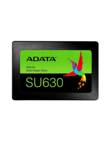 SSD, ADATA, SU630, 1.92TB, SATA, 3D QLC, Write speed 450 MBytes/sec, Read speed 520 MBytes/sec, 2,5", TBW 400 TB, MTBF 2000000 h