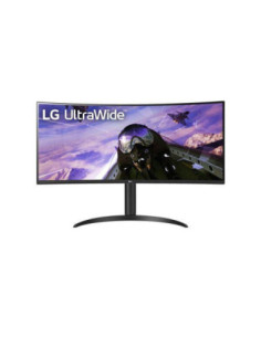 LCD Monitor, LG, 34WP65CP-B, 34", Gaming/Curved/21 : 9, Panel VA, 3440x1440, 21:9, 160Hz, Matte, 1 ms, Speakers, Height adjustab