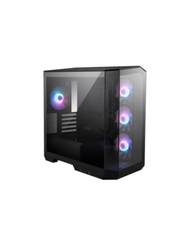 Case, MSI, MidiTower, Case product features Transparent panel, Not included, MicroATX, Colour Black, MAGPANOM100RPZ