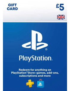 Playstation Network Card 5 GBP (Jungtinė karalystė) Virtualios piniginės papildymas