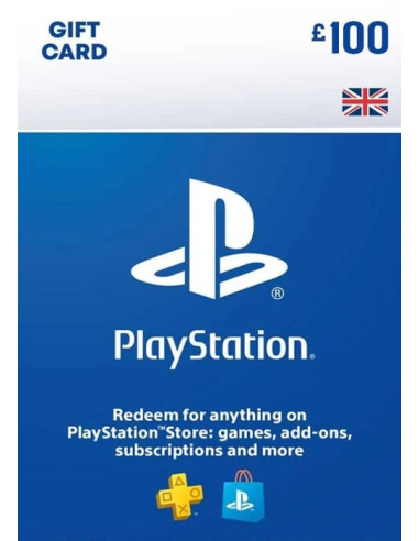 Playstation Network Card 100 GBP (Jungtinė karalystė) Virtualios piniginės papildymas