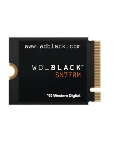 SSD, WESTERN DIGITAL, Black SN770M, 500GB, M.2, PCIe Gen4, NVMe, Write speed 4000 MBytes/sec, Read speed 5000 MBytes/sec, 2.38m