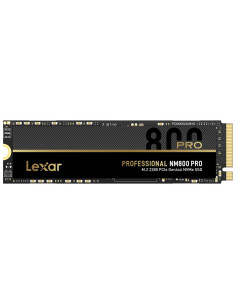 SSD, LEXAR, NM800PRO, 1TB, M.2, PCIe Gen4, NVMe, Write speed 6300 MBytes/sec, Read speed 7500 MBytes/sec, MTBF 1500000 hours, L