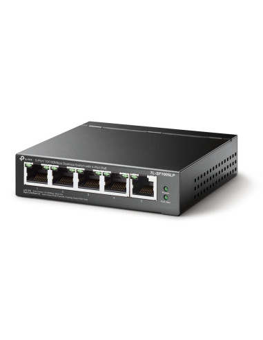 Switch, TP-LINK, TL-SF1005LP, 5x10Base-T / 100Base-TX, PoE ports 4, TL-SF1005LP