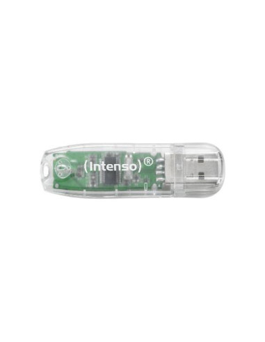 MEMORY DRIVE FLASH USB2 32GB/TRANSPARENT 3502480 INTENSO