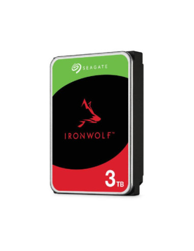 HDD, SEAGATE, IronWolf, 3TB, SATA, 256 MB, 5400 rpm, 3,5", ST3000VN006