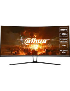LCD Monitor, DAHUA, DHI-LM34-E330C, 34", Gaming/Curved/21 : 9, Panel VA, 3440x1440, 21:9, 165Hz, 1 ms, Tilt, Colour Black, LM34