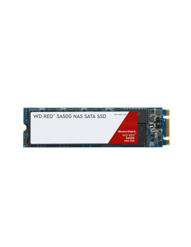 SSD, WESTERN DIGITAL, Red SA500, 1TB, M.2, SATA 3.0, Write speed 530 MBytes/sec, Read speed 560 MBytes/sec, 2.38mm, TBW 600 TB,