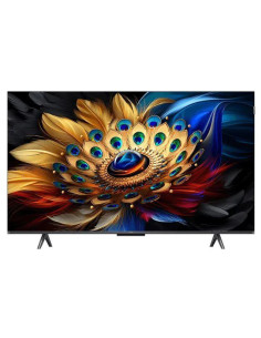 TV Set, TCL, 50", 4K/Smart, QLED, 3840x2160, Wireless LAN, Bluetooth, Google TV, Black, 50C655