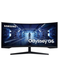 LCD Monitor, SAMSUNG, Odyssey G5, 34", Gaming/Curved/21 : 9, Panel VA, 3440x1440, 21:9, 1 ms, Tilt, Colour Black, LC34G55TWWPXE