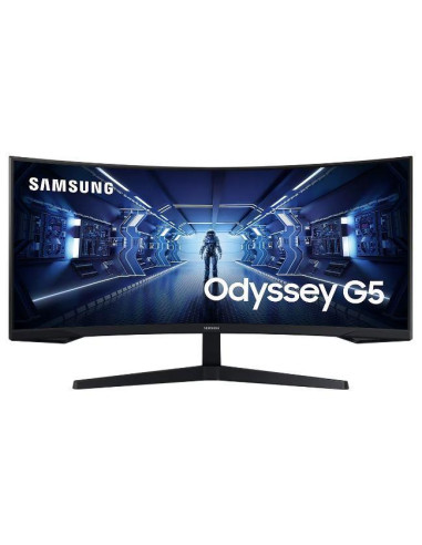 LCD Monitor, SAMSUNG, Odyssey G5, 34", Gaming/Curved/21 : 9, Panel VA, 3440x1440, 21:9, 1 ms, Tilt, Colour Black, LC34G55TWWPXE