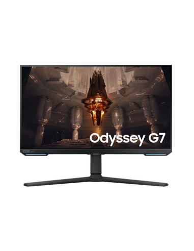 LCD Monitor, SAMSUNG, Odyssey G7 G70B, 28", Gaming/Smart/4K, Panel IPS, 3840x2160, 16:9, 144Hz, 1 ms, Speakers, Swivel, Pivot, 