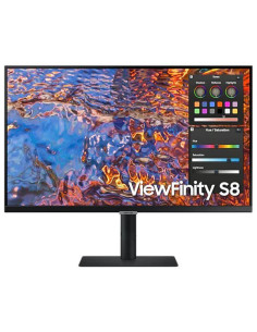 LCD Monitor, SAMSUNG, ViewFinity S8, 32", Business/4K, Panel IPS, 3840x2160, 16:9, 60Hz, 5 ms, Swivel, Pivot, Height adjustable