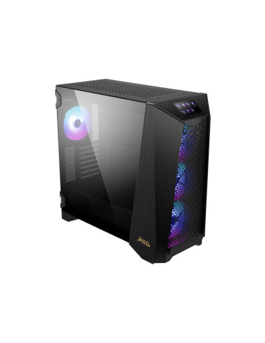 Case, MSI, MEG PROSPECT 700R, MidiTower, Case product features Transparent panel, Not included, ATX, EATX, MicroATX, Colour Bla