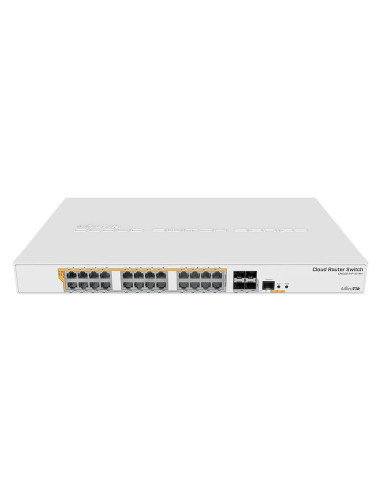 Switch, MIKROTIK, Type L3, Rack, 24x10Base-T / 100Base-TX / 1000Base-T, 4xSFP+, 1xRJ45, CRS328-24P-4S+RM