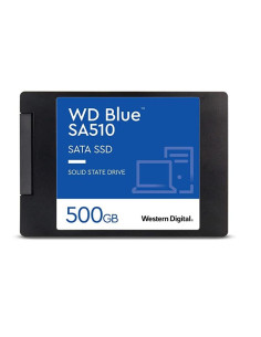 SSD, WESTERN DIGITAL, Blue SA510, 500GB, SATA 3.0, Write speed 510 MBytes/sec, Read speed 560 MBytes/sec, 2,5", TBW 200 TB, MTB