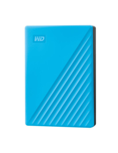 External HDD, WESTERN DIGITAL, My Passport, 4TB, USB 2.0, USB 3.0, USB 3.2, Colour Blue, WDBPKJ0040BBL-WESN