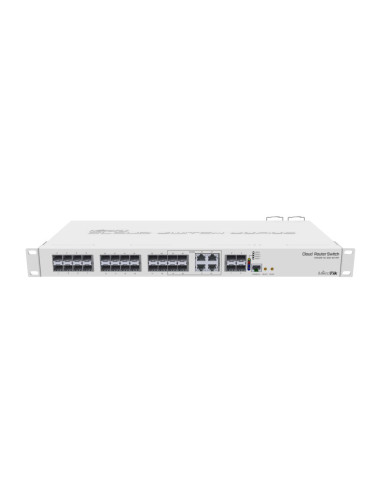 Switch, MIKROTIK, CRS328-4C-20S-4S+RM, Type L2, Rack 1U, 4x10/100/1000BASE-T/SFP combo, 20xSFP, 4xSFP+, 1xRJ45, CRS328-4C-20S-4