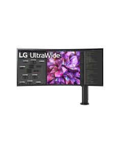 LCD Monitor, LG, 38WQ88C-W, 38", Curved/21 : 9, Panel IPS, 3840x1600, 21:9, 60Hz, Matte, 5 ms, Speakers, Swivel, Height adjusta