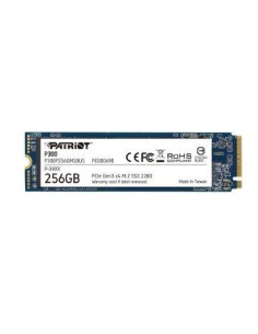 SSD, PATRIOT, P300, 256GB, M.2, PCIE, NVMe, 3D NAND, Write speed 1100 MBytes/sec, Read speed 1700 MBytes/sec, 3.8mm, TBW 120 TB