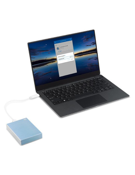 External HDD, SEAGATE, One Touch, STKY1000402, 1TB, USB 3.0, Colour Light Blue, STKY1000402 External HDD, SEAGATE, One Touch, STKY1000402, 1TB, USB 3.0, Colour Light Blue, STKY1000402