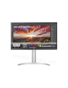 LCD Monitor, LG, 27", 4K, Panel IPS, 3840x2160, 16:9, 5 ms, Speakers, Swivel, Height adjustable, Tilt, Colour White, 27UP85NP-W