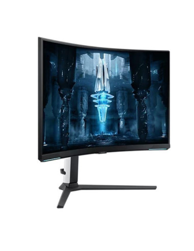 LCD Monitor, SAMSUNG, Odyssey NEO G8, 32", Gaming/4K/Curved, Panel VA, 3840x2160, 16:9, 240Hz, 1 ms, Swivel, Pivot, Height adju