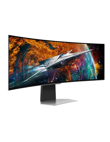 Monitor, SAMSUNG, Odyssey G9 G95SC, 49", Gaming/Smart/Curved, Panel OLED, 5120x1440, 32:9, 240Hz, 0.03 ms, Speakers, Height adj