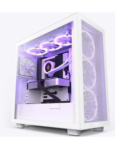 Case, NZXT, H7 Flow, MidiTower, Not included, ATX, MicroATX, MiniITX, Colour White, CM-H71FW-01