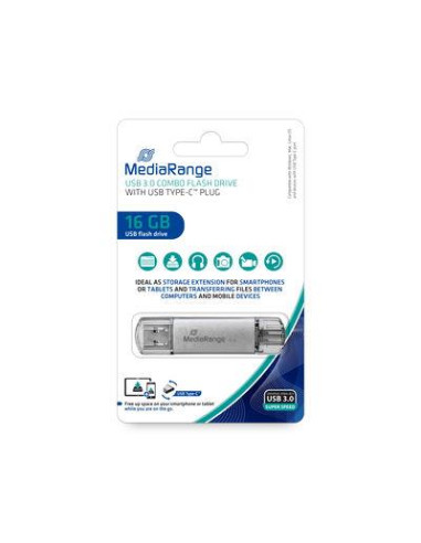 MEMORY DRIVE FLASH USB3 16GB/MR935 MEDIARANGE