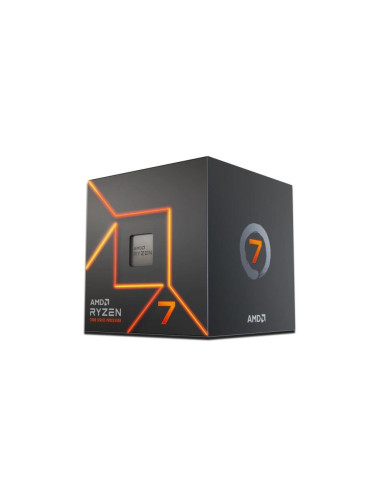 CPU, AMD, Desktop, Ryzen 7, 7700, Raphael AM5, 3800 MHz, Cores 8, 32MB, Socket SAM5, 65 Watts, GPU Radeon, BOX, 100-100000592BO