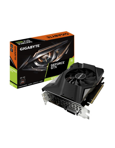 Graphics Card, GIGABYTE, NVIDIA GeForce GTX 1650, 4 GB, GDDR6, 128 bit, PCIE 3.0 16x, Memory 12000 MHz, GPU 1620 MHz, Single Sl