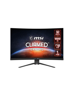 LCD Monitor, MSI, G322CQP, 31.5", Gaming/Curved, Panel VA, 2560x1440, 16:9, 170Hz, Matte, 1 ms, Height adjustable, Tilt, Colour