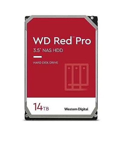 HDD, WESTERN DIGITAL, Red Pro, 14TB, SATA, 512 MB, 7200 rpm, 3,5", WD142KFGX