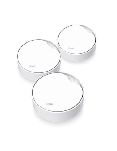 Wireless Router, TP-LINK, Wireless Router, 3-pack, 3000 Mbps, Mesh, Wi-Fi 6, 1x10/100/1000M, 1x2.5GbE, DHCP, DECOX50-POE(3-PACK