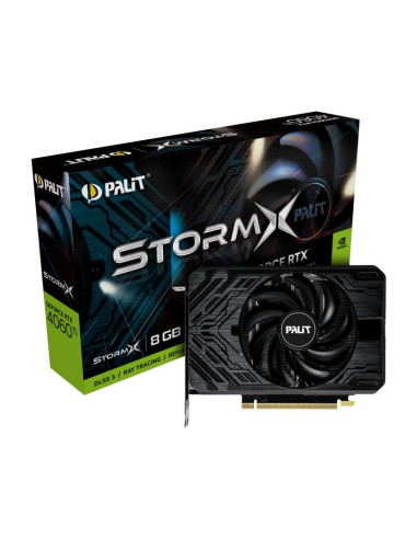 Graphics Card, PALIT, NVIDIA GeForce RTX 4060 Ti, 8 GB, GDDR6, 128 bit, PCIE 4.0 16x, GPU 2310 MHz, Dual Slot Fansink, 1xHDMI, 