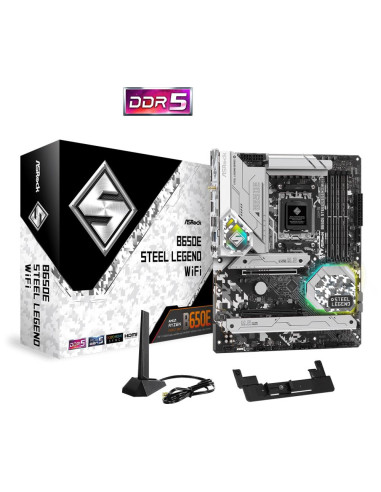 Mainboard, ASROCK, AMD B650, SAM5, ATX, Memory DDR5, Memory slots 4, 1xPCI-Express 3.0 16x, 1xPCI-Express 5.0 16x, 3xM.2, 1xHDM