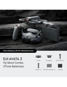 Drone, DJI, Avata 2 Fly More Combo (Three Batteries), Consumer, CP.FP.00000151.05