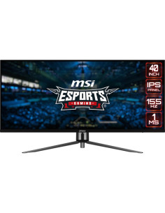 LCD Monitor, MSI, MAG401QR, 40", Gaming/21 : 9, Panel IPS, 3440x1440, 21:9, 155Hz, Matte, 1 ms, Tilt, Colour Black, MAG401QR