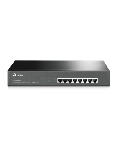 Switch, TP-LINK, TL-SG1008MP, Desktop/pedestal, Rack, PoE+ ports 8, TL-SG1008MP