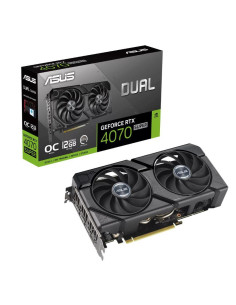 Graphics Card, ASUS, NVIDIA GeForce RTX 4070 SUPER, 12 GB, GDDR6X, 192 bit, PCIE 4.0 16x, Dual Slot Fansink, 1xHDMI, 3xDisplayP