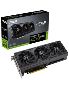 Graphics Card, ASUS, NVIDIA GeForce RTX 4070 SUPER, 12 GB, GDDR6X, 192 bit, Triple slot Fansink, 1xHDMI, 3xDisplayPort, PRIME-R