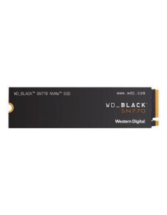 SSD, WESTERN DIGITAL, Black SN770, 500GB, M.2, PCIe Gen4, NVMe, Write speed 4000 MBytes/sec, Read speed 5000 MBytes/sec, WDS500