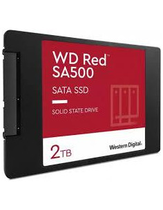 SSD, WESTERN DIGITAL, Red SA500, 2TB, SATA 3.0, Write speed 520 MBytes/sec, Read speed 560 MBytes/sec, 2,5", TBW 500 TB, MTBF 1