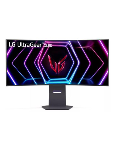 Monitor, LG, 39GS95QE-B, 39", Gaming/Curved/21 : 9, Panel OLED, 3440x1440, 21:9, 240Hz, Matte, 0.03 ms, Swivel, Height adjustab