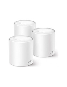 Wireless Router, TP-LINK, Wireless Router, 3-pack, 2900 Mbps, Mesh, Wi-Fi 6, 3x10/100/1000M, Number of antennas 2, DECOX50(3-PA