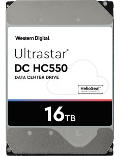 HDD, WESTERN DIGITAL ULTRASTAR, Ultrastar DC HC550, WUH721816ALE6L4, 16TB, SATA 3.0, 512 MB, 7200 rpm, 3,5", 0F38462