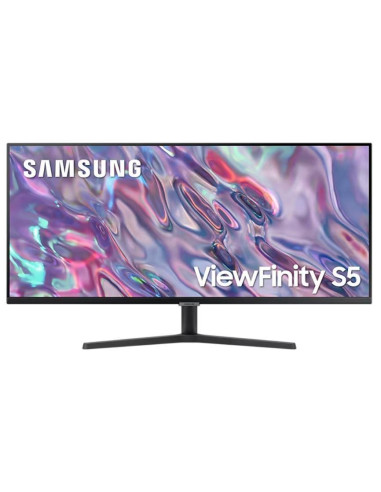 LCD Monitor, SAMSUNG, ViewFinity S5 S50GC, 34", Business/21 : 9, Panel VA, 3440x1440, 21:9, 100Hz, 5 ms, Tilt, Colour Black, LS